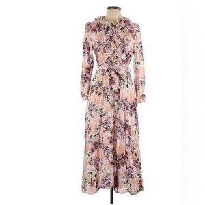 Jaase Floral Print Dress midi dress S nwot